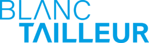 logo blanc tailleur - bleu